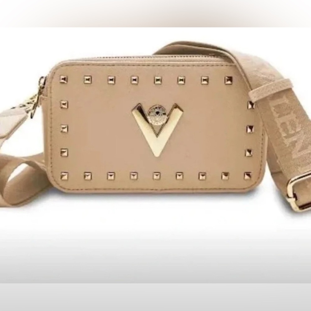 Valentino Orlandi Taupe Double
Zipper Crossbody New with Tags!